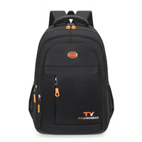 Men's Simple Solid Color Oxford Cloth Waterproof Backpack