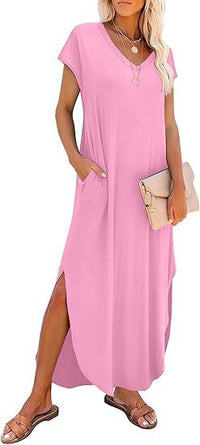 European And American Women's Casual Loose Long Dress