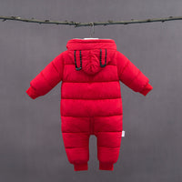 Baby One-piece Plus Velvet Thick Warm Cotton Coat