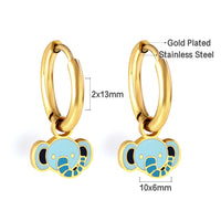 Niche Design Drop Oil Earrings
