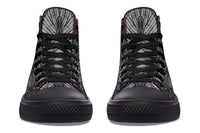 Printed Couple High Top Canvas Shoes