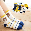 Simple Children's Cartoon Combed Cotton Socks