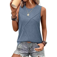 Womens Summer Tank Top Loose-Fit