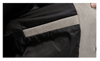 Winter Youth Slim Houndstooth Coat Trend