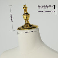 Model Head Cover Replacement Top Accessories Boys And Girls Electroplating Head Cover Gold Silver More Modeling