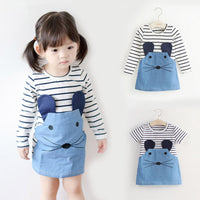Cartoon striped dress