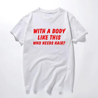 Plus Size Men's Cotton Short-sleeved Summer English Letter Printed T-shirt Top Men
