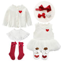 Western Style Sweet And Cute Little Girl Baby Clothes Newborn Suit