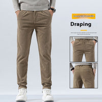 Corduroy Men's Casual Pants Straight Slim Fit