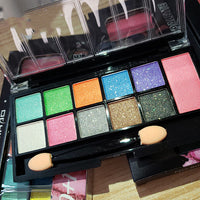 Blue-green-purple-yellow Eye Makeup