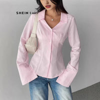 Women's Striped Casual Long-Sleeve Shirt