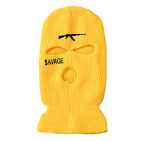 Three-hole Hat Knitted Facekini