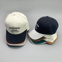 Simple Color Matching Letters Graffiti Cotton Embroidery Sports Breathable Baseball Cap