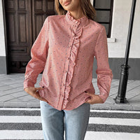 Holiday Casual Striped Stringy Selvedge Shirt Women's Clothing