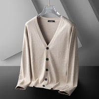 Thin Trendy Casual Outdoor Cotton Knitwear Black Sweater