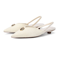 Pointed Toe Stiletto Sandals French Style Temperament Shallow Mouth Pumps Women
