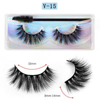 Long Natural Eyelashes With Plastic Cotton Thread
