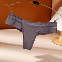 Women's Ice Silk Seamless Low Waist Women's T Pants