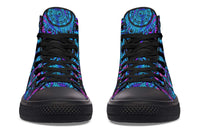 Printed Couple High Top Canvas Shoes
