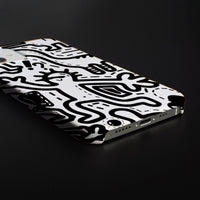 Black Line Graffiti Phone Case Ultra-thin