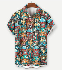 Plus Size 3D Shirt Hot Sale Series 3D Digital Printing Hawaiian Shirt