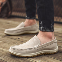 Spring And Summer Suede Gommino Men's Korean Fashion Shoes Breathable Comfortable Lazy Shoes Casual Shoes