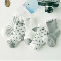 Children's thin spring and summer cotton socks