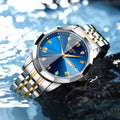 Quartz Men's Steel Strap Watch Luminous Waterproof