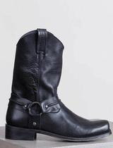 Square heel low heel mid tube men's boots trend