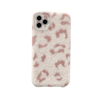 Compatible with Apple , Plush leopard print spermatophore 8plus soft shell