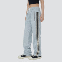 Loose And Unisex Casual National Trendy Sports Webbing Trousers