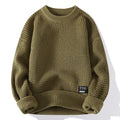 New Round Neck Thick Needle Men's Sweater Vintage Quality