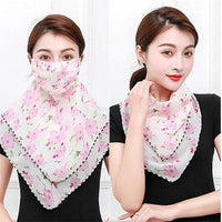 Sunscreen mask silk scarf neck scarf