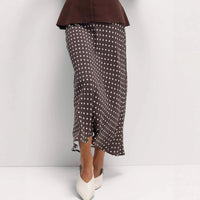 Lady's Polka Dot Print Dress