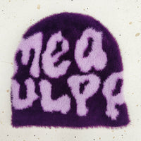 MEA Letter Jacquard Beanie Warm Knitted Hat
