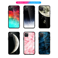 Creative pattern tempered glass protective cover