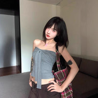 Women's Summer Elegant Bow Tie Strapless Top