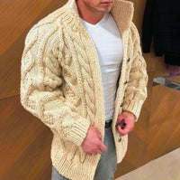 Button rope cardigan