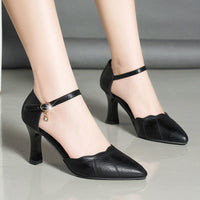 Real Soft Leather Hollowed Sandals Summer