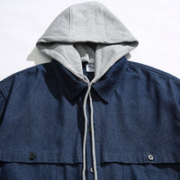 Retro Three-dimensional Pocket Decorative Hooded Jacket