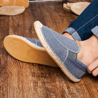 Men's Casual Handmade Linen Canvas Shoes