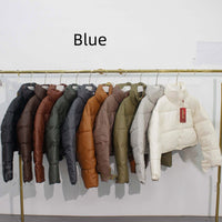 Down Jacket Women's Short Stand-up Collar Thick