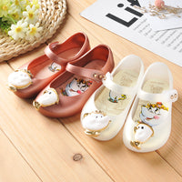 Children's Sandals Girl Velcro Princess Shoes