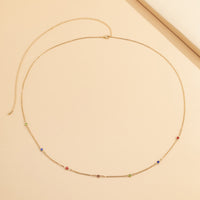 Sexy Simple Single-layer Metal Chain Belt