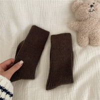 Thickened Wool Socks For Women Warm Mid-calf Length