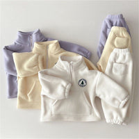 Two Piece Fleece Medium High Neck Trousers