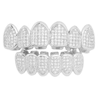 Hip Hop Tooth Socket Copper Zircon Micro British Real Gold Non-fading Tooth Decoration