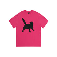 Scratch Cat Pixel Printed Cotton Short-sleeved T-shirt