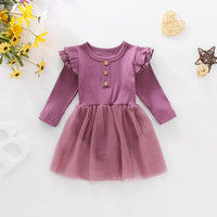 Girls Skirt Hem Triangle Rompers