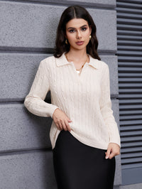 Women's Solid Color Long Sleeved Shirt